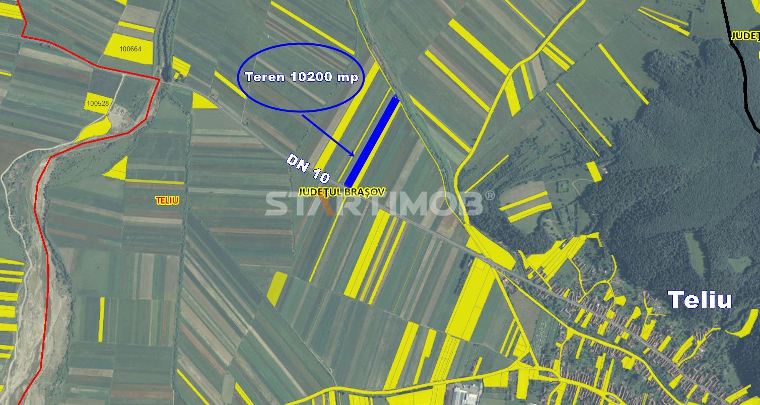 Teren cu front la DN 10 Teliu
