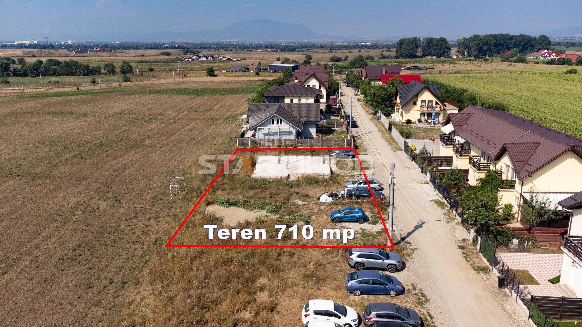 Teren cu fundatie si autorizatie de construire Sanpetru