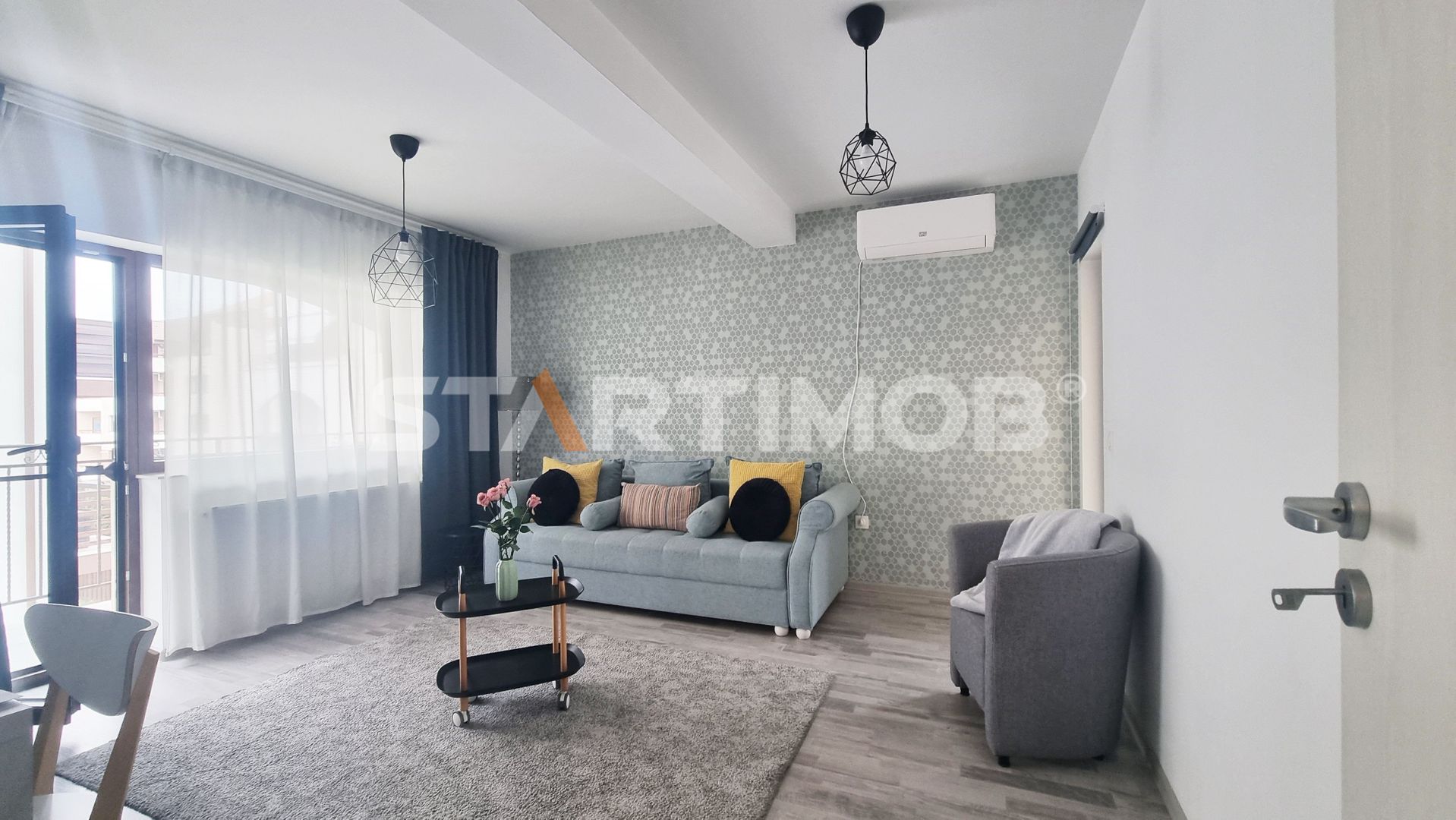 Apartament mobilat  Galaxy Residence cu parcare subterana