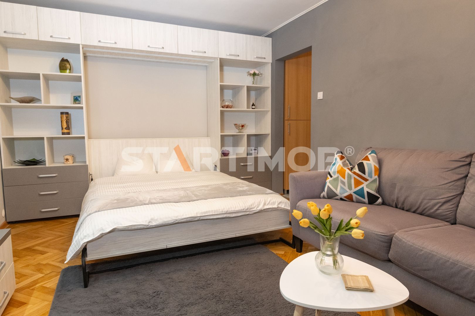 Apartament mobilat cu parcare zona Astra